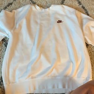 Nike White Crewneck